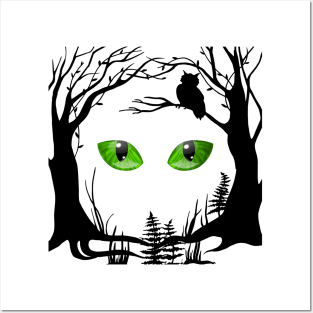 Halloween Eyes Posters and Art